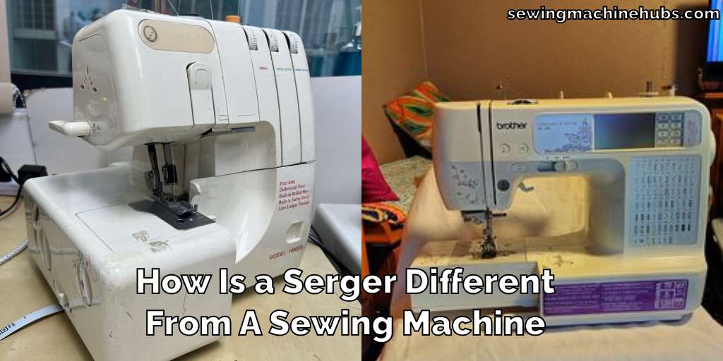 How Is a Serger Different From A Sewing Machine