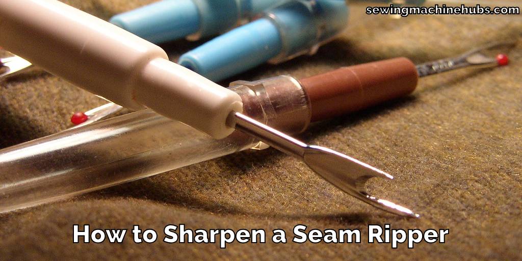 How to Sharpen a Seam Ripper