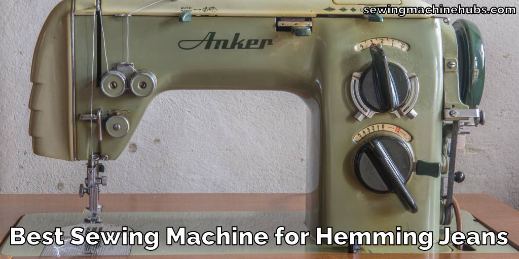 Best Sewing Machine for Hemming Jeans