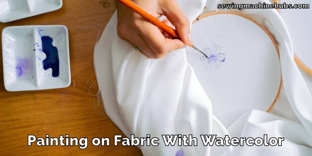 Painting on Fabric With Watercolor